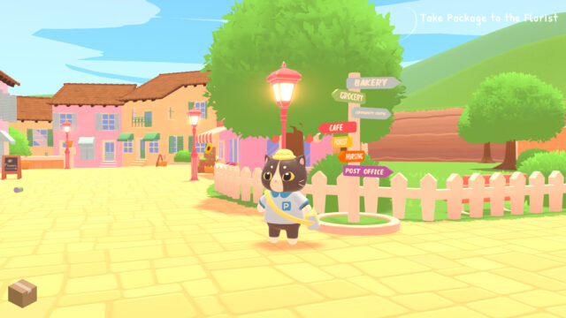 Catto looking around town.